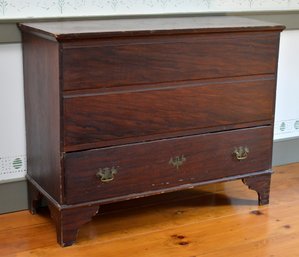 Early 19th C. Grain Painted Blanket Chest (CTF30)