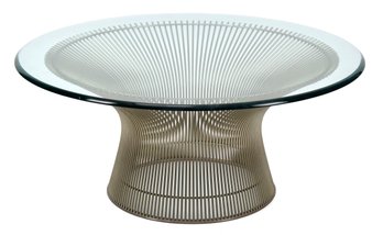 Warren Platner Steel And Glass Coffee Table (CTF20)