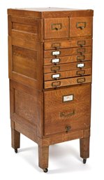 Antique Oak Sectional File Cabinet (CTF30)