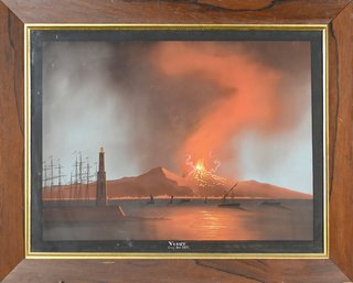 Antique Gouache, Vesuvius 1822 (CTF10)