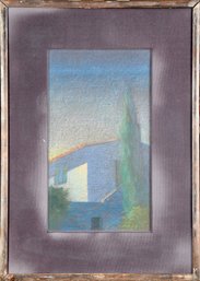 John Aquilino, Abstract Pastel Building And Landscape (CTF10)