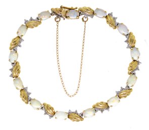 14k Gold & Opal Bracelet (CTF10)