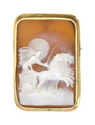 Antique 14k Gold Cameo Pin (CTF10)