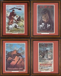 Four Vintage Reproduction Sporting Advertising Posters (CTF20)
