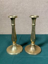 Antique Brass Candlesticks (CTF10)