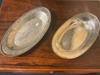 Two Vintage Sterling Trays (CTF10)