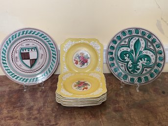 Crown Ducal And Italian Plates (CTF10)