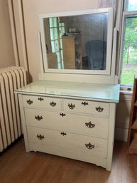 Antique Ash Dresser With Mirror (CTF40)