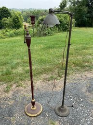 Two Vintage Floor Lamps (CTF20)
