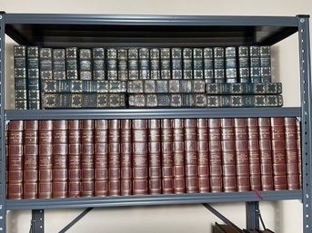 Two Sets Of Leather Bound Books, 52 Vols (CTF20)