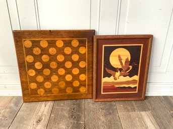 Two Vintage Wooded Artworks (CTF10)