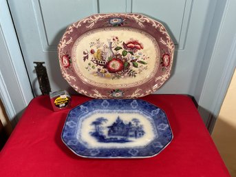 Two 19th C. English Platters (CTF20)