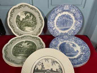 Vintage Dartmouth & Mt. Holyoke College Collectors Plates (CTF20)