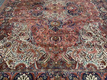 Vintage Room Size Oriental Rug  (CTF30)