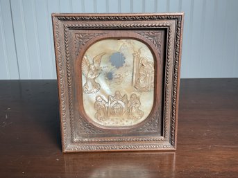 Antique Carved Mother Of Pearl Icon (CTF10)
