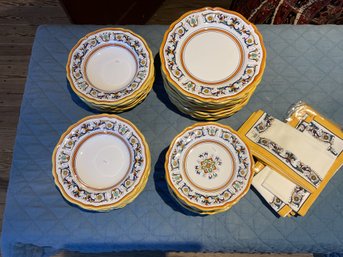 Sur La Table Italian Faience Ceramic Dish Set, 40pcs. (CTF40)