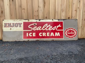 Vintage Sealtest Ice Cream Advertising Sign (CTF20)