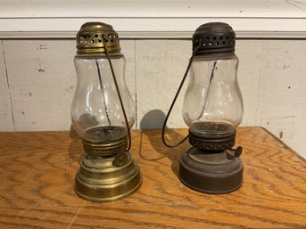 Two Antique Skaters Lanterns (CTF10)