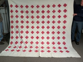 19th C. PA Evening Stars Quilt (CTF10)