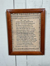 19th C. Sampler Dated 1818  (CTF10)