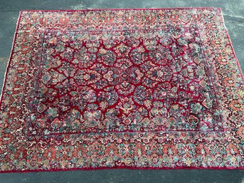 Vintage Room Size Sarouk Rug (CTF20)