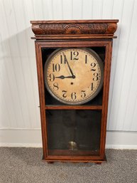 Antique Ingraham Oak Wall Clock (CTF20)