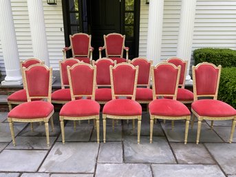 Louis XVI Style Dining Chairs, Set Of 12 (CTF40)