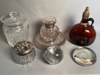 Vintage Glass, Inkwell, Waterford, Paperweights And More (CTF10)