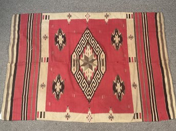 Antique Southwestern Or Mexican  Blanket (CTF10)