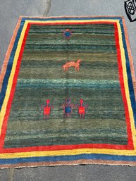 Handmade Oriental Pictorial Carpet (CTF20)