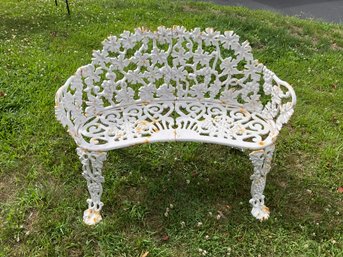 Vintage Cast Iron Garden Bench, 1 Of 2  (CTF20)