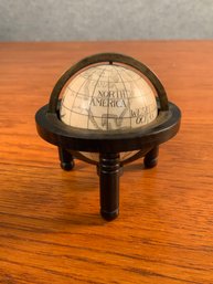 Antique Miniature Globe On Stand (CTF10)