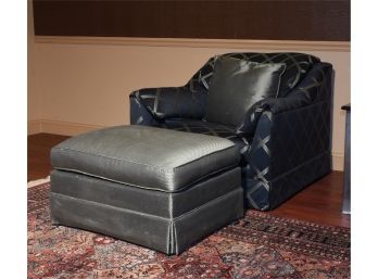 Plush Chair And Ottoman