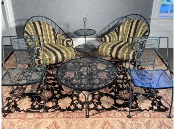 Meadowcraft Of  Birmingham Alabama 6 Piece Wrought Iron Patio Set