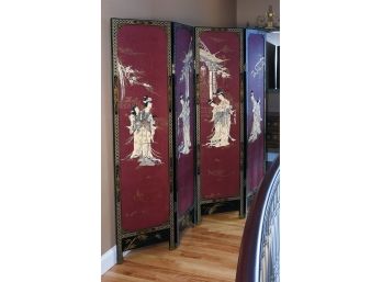 Four Panel Asian Folding Screen