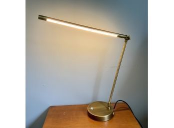 Restoration Hardware Brass Touch Sensor Declan Desk Lamp W/USB Port (CTF10)