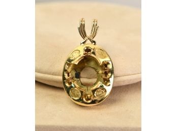 14k Gold Pendant Mounting  (Scrap) (CTF10)