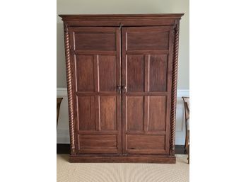 Antique Pine Wardrobe (CTF40)