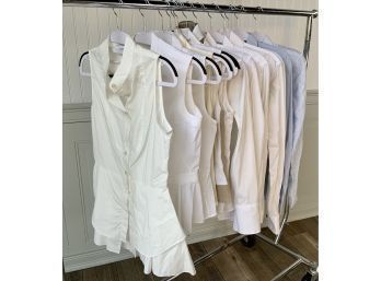 White Tops: Brunello Cucinelli, Derek Lam, Theory, Vivianne Westwood (CTF10)