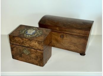 Two 19th C. English Tea Caddies (CTF10)