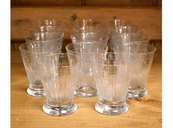 14 Etched Vine & Dot Pattern Short Glasses (CTF10)