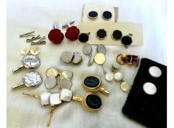 Anne Fontaine LOLA Cherry Red Rose Cufflinks, Other Cufflinks & Studs (CTF10)