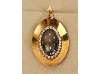 18k Gold And Diamond Pendant (CTF10)