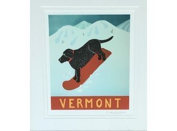 Stephen Huneck Lithograph, Vermont 2004 (CTF10)