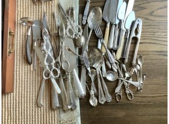 Misc Sterling And Silver Plate Flatware With Case (CTF10)