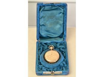 Antique 14k Gold Hunter Case Pocket Watch (CTF10)