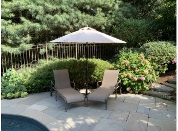 Pr. Chaise Lounges & Patio Umbrella