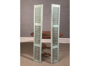 Pr. Vintage Blue Painted Shutters (CTF10)