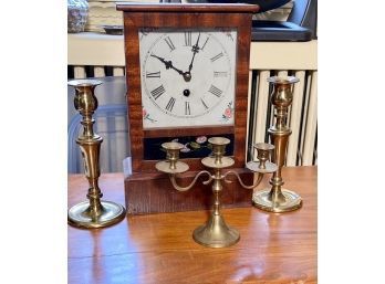 Shelf Clock And Candlesticks (CTF10)