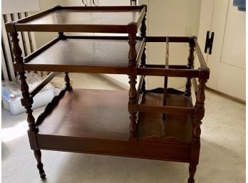 Antique Mahogany Magazine Stand (CTF20)